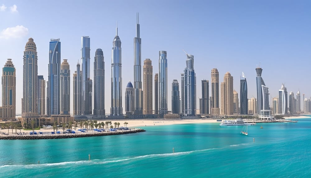 Dubai cityscape highlighting travel experiences